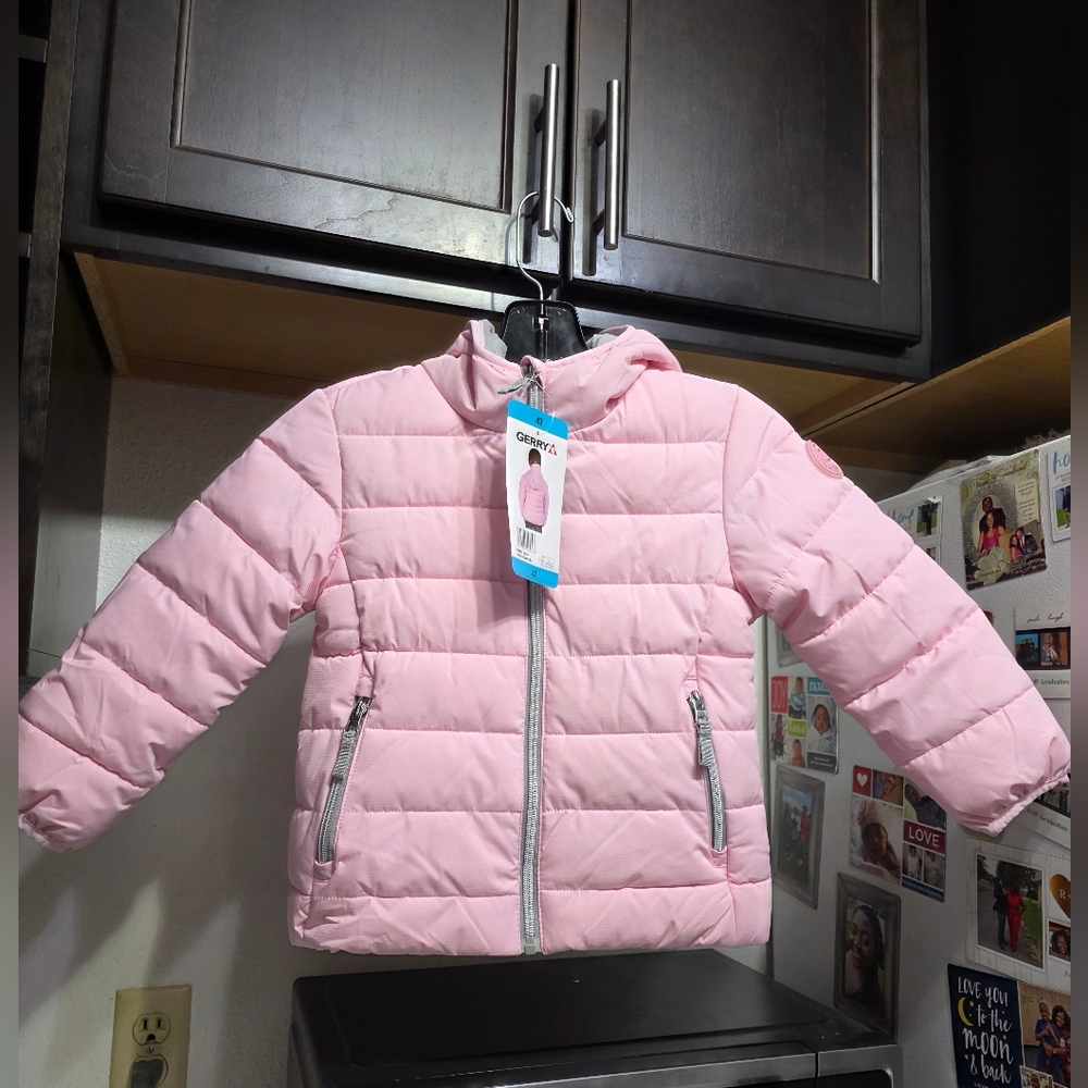 Gerry Pink Quilted Puffer Jacket Toddler Girls 4T
